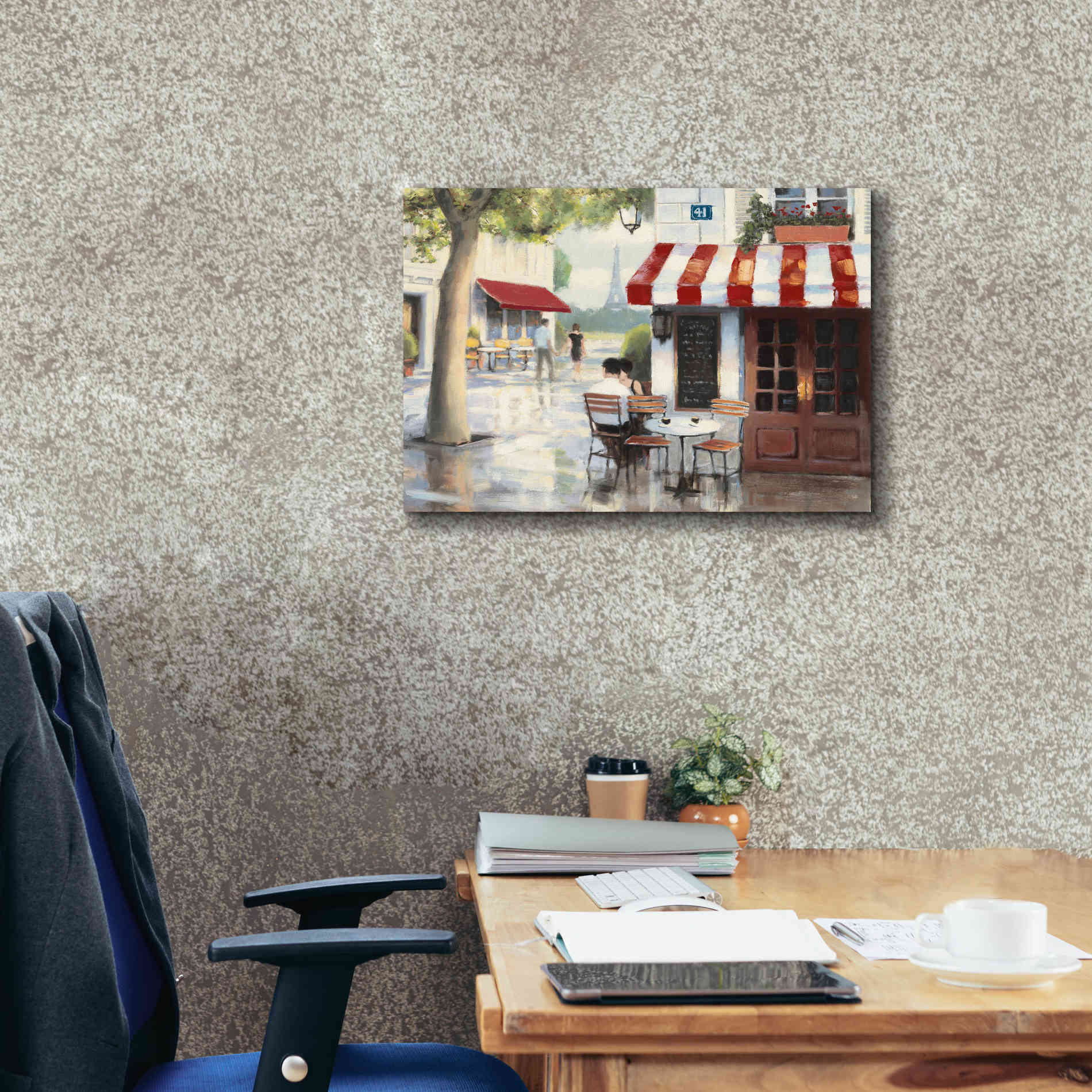 Epic Art 'Relaxing at the Cafe II' by James Wiens, Canvas Wall Art,24 x 20