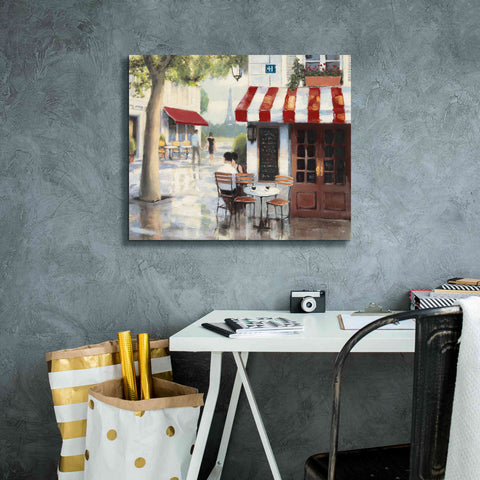 Image of Epic Art 'Relaxing at the Cafe II' by James Wiens, Canvas Wall Art,24 x 20