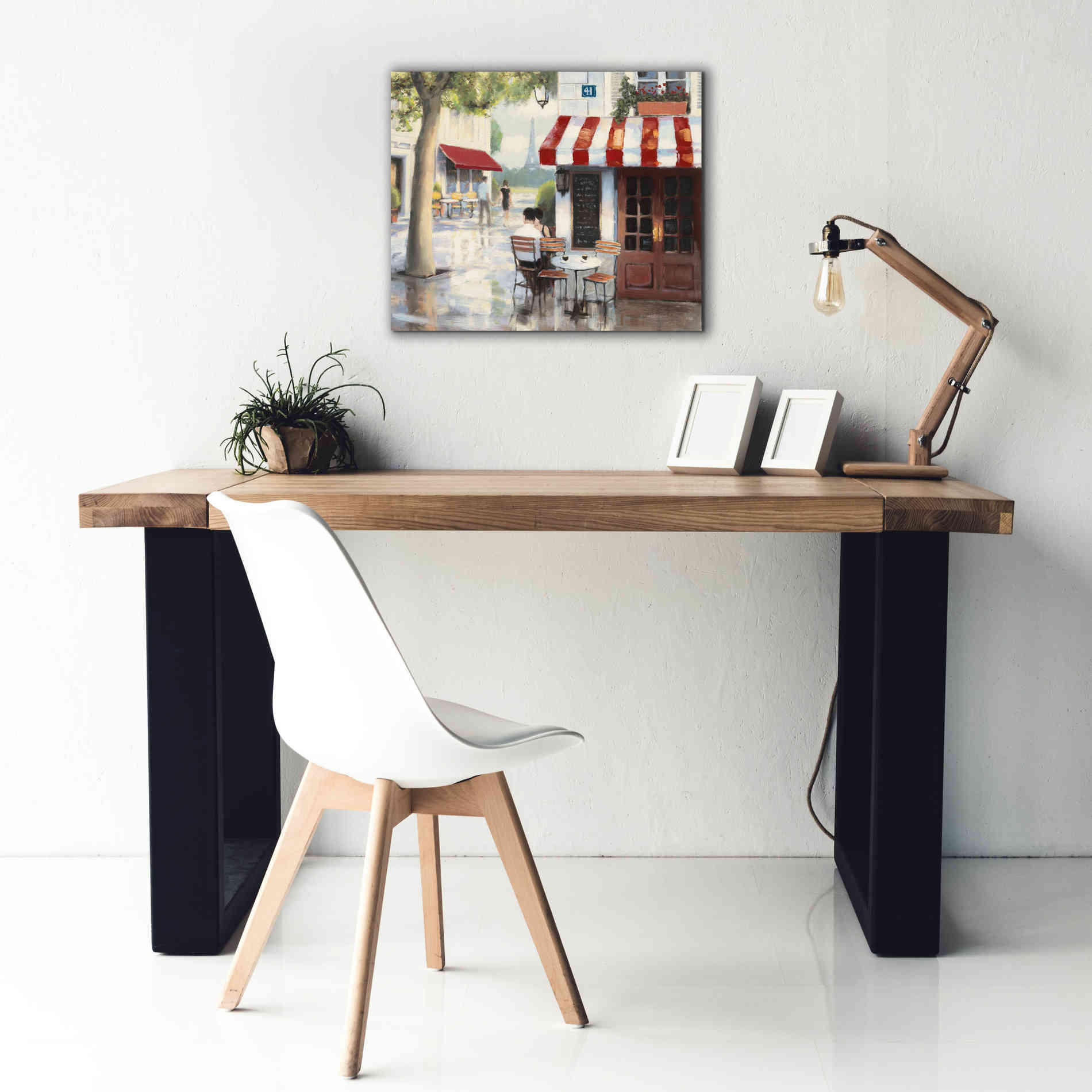 Epic Art 'Relaxing at the Cafe II' by James Wiens, Canvas Wall Art,24 x 20