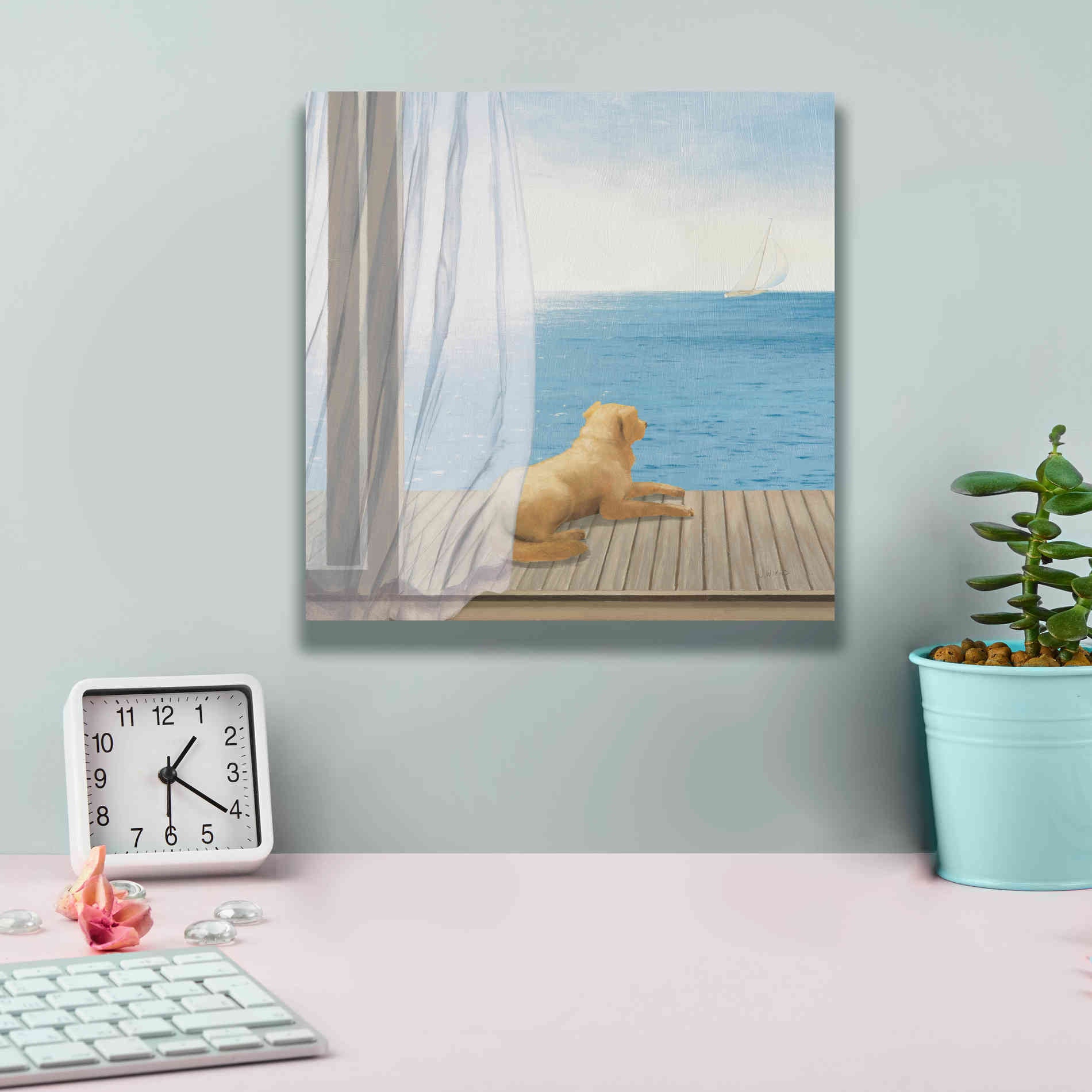 Epic Art 'Blue Breeze II' by James Wiens, Canvas Wall Art,12 x 12