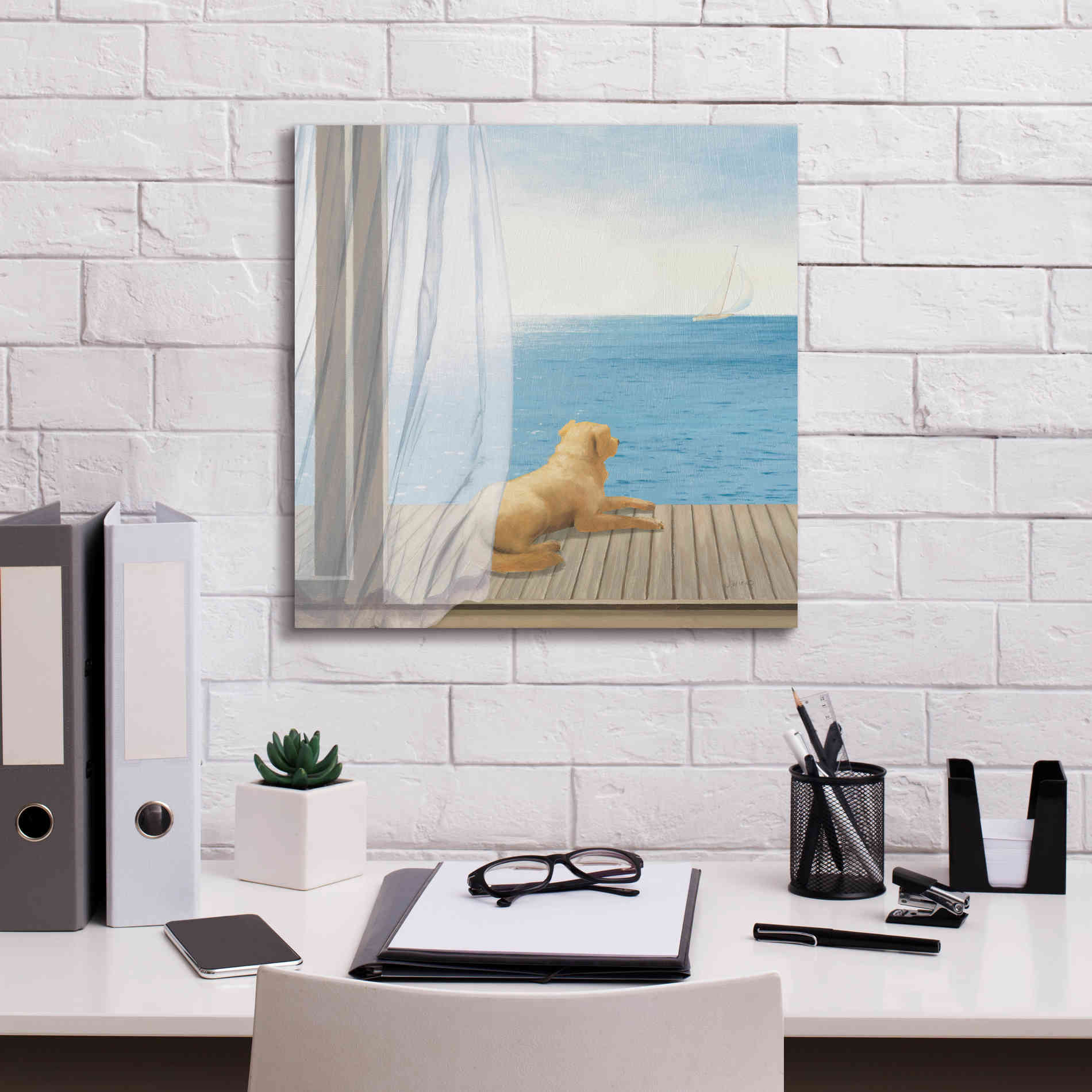 Epic Art 'Blue Breeze II' by James Wiens, Canvas Wall Art,18 x 18