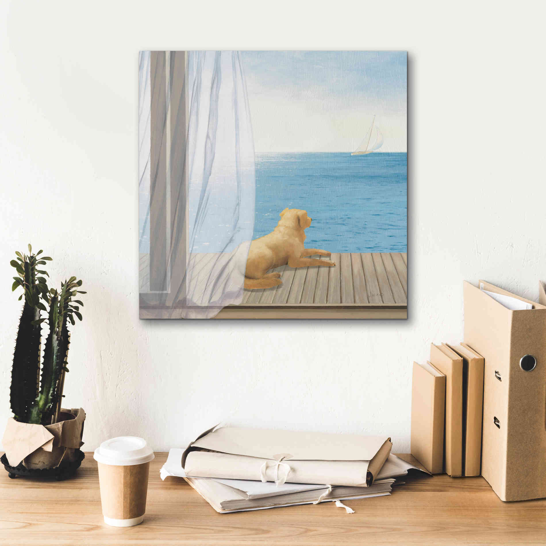 Epic Art 'Blue Breeze II' by James Wiens, Canvas Wall Art,18 x 18