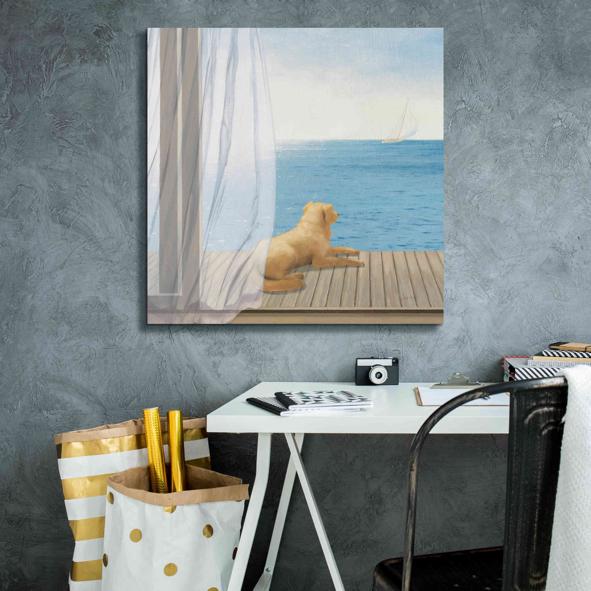 Epic Art 'Blue Breeze II' by James Wiens, Canvas Wall Art,26 x 26