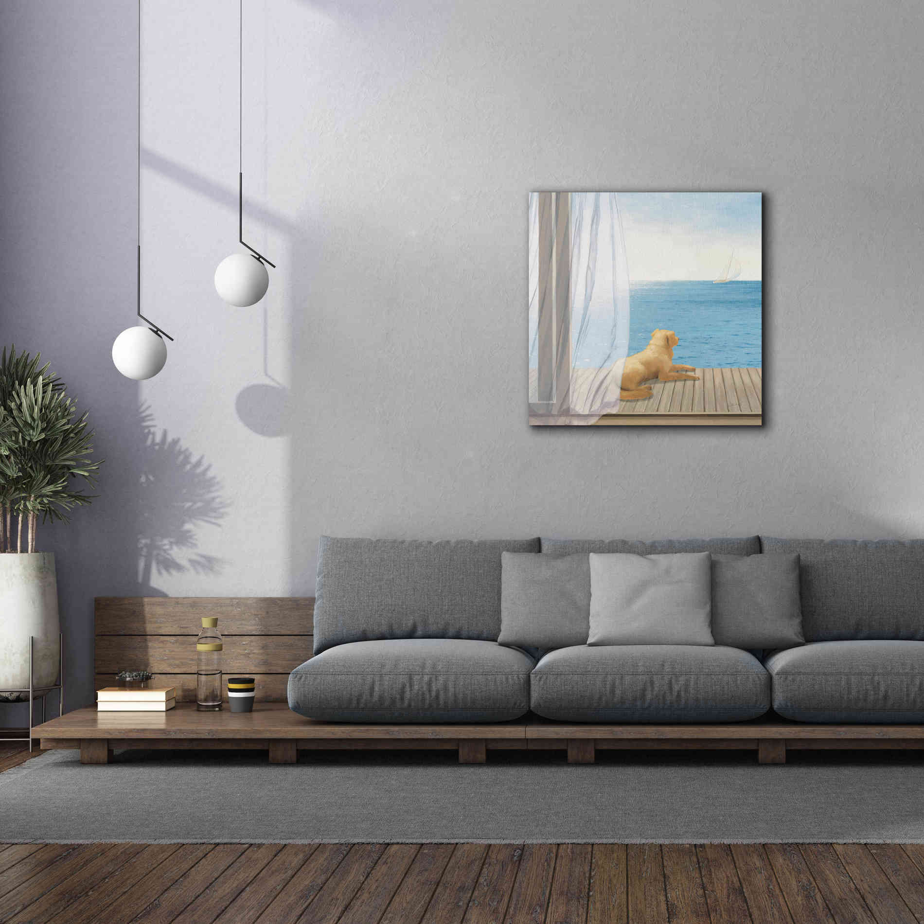 Epic Art 'Blue Breeze II' by James Wiens, Canvas Wall Art,37 x 37