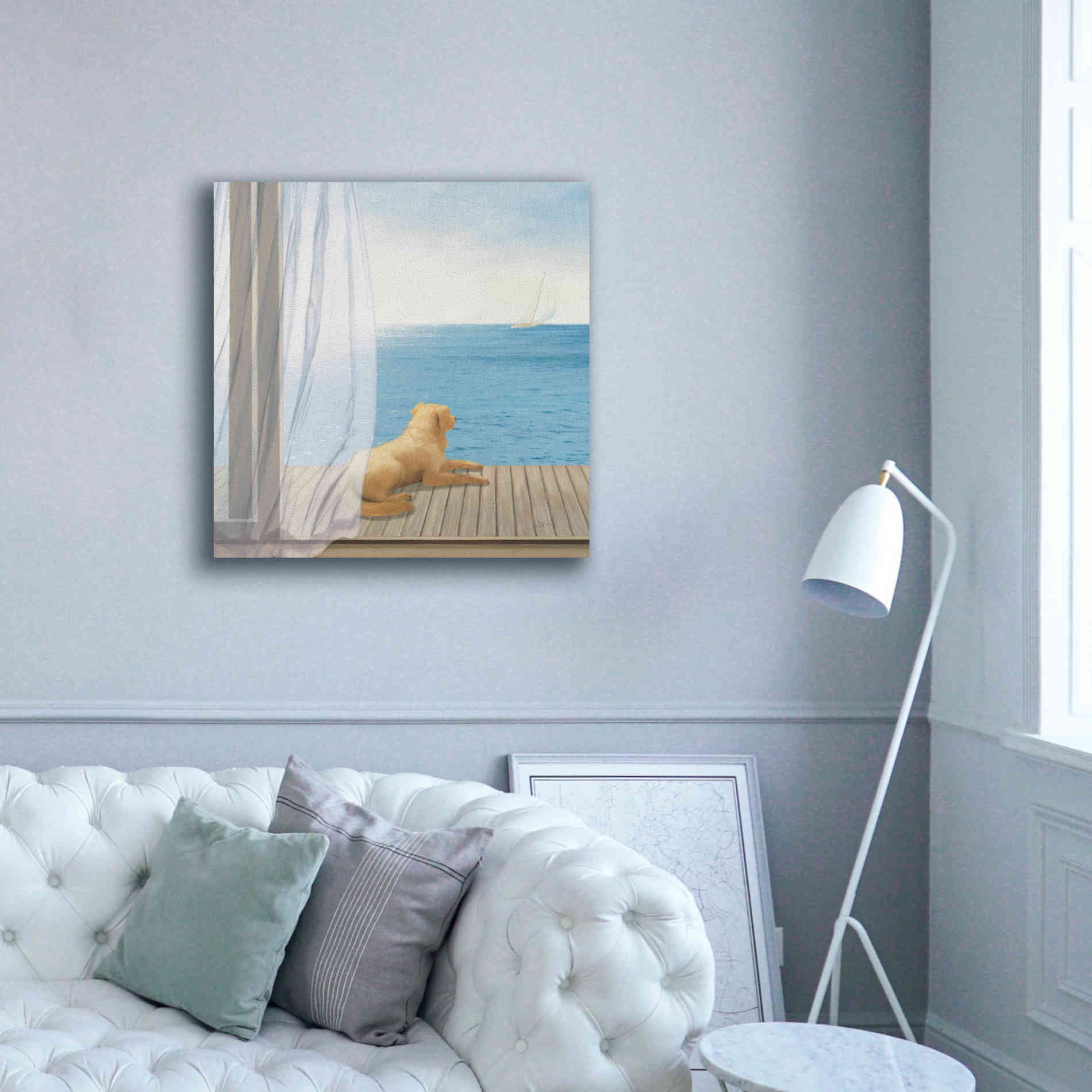 Epic Art 'Blue Breeze II' by James Wiens, Canvas Wall Art,37 x 37