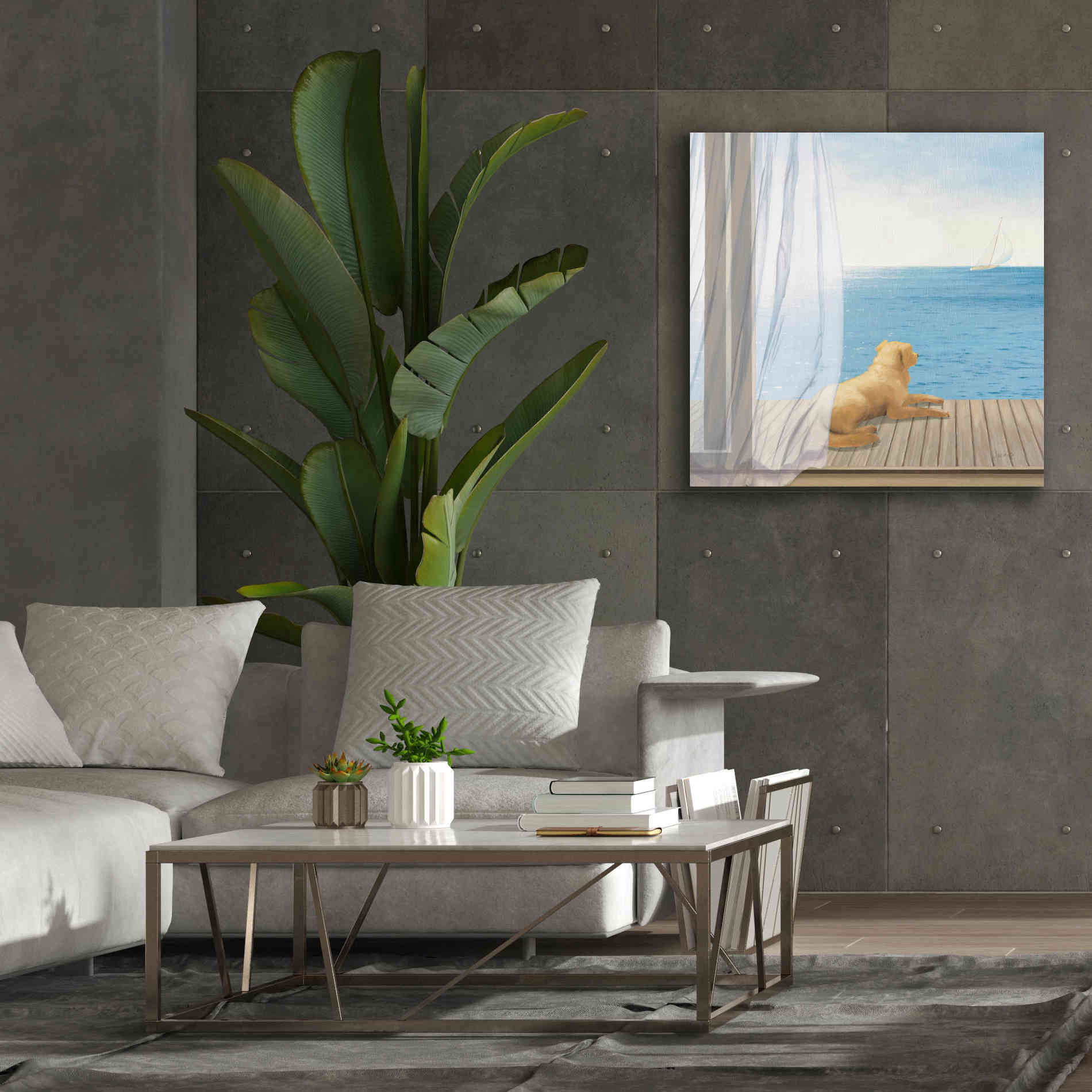 Epic Art 'Blue Breeze II' by James Wiens, Canvas Wall Art,37 x 37