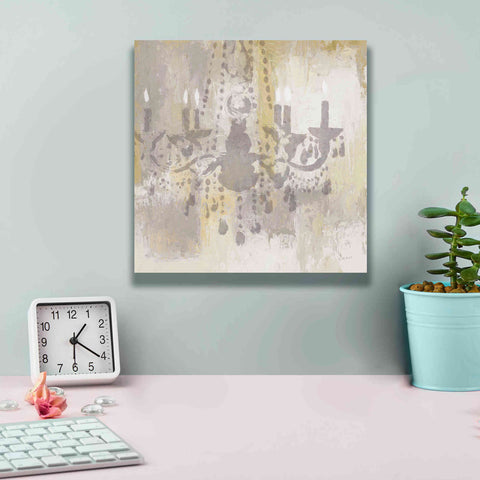 Image of Epic Art 'Candelabra Gold I' by James Wiens, Canvas Wall Art,12 x 12