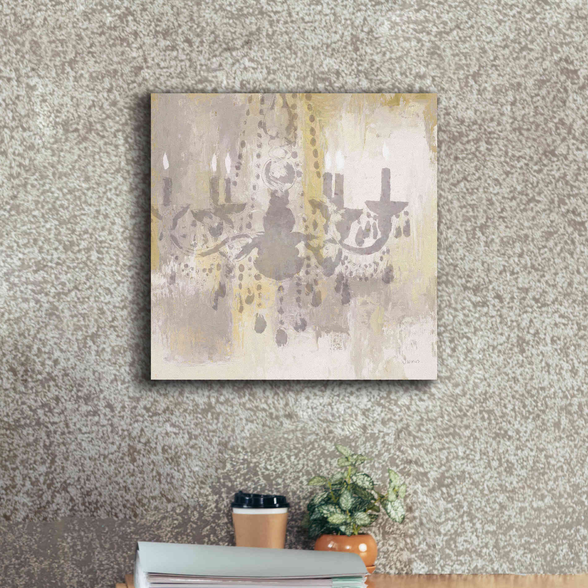 Epic Art 'Candelabra Gold I' by James Wiens, Canvas Wall Art,18 x 18