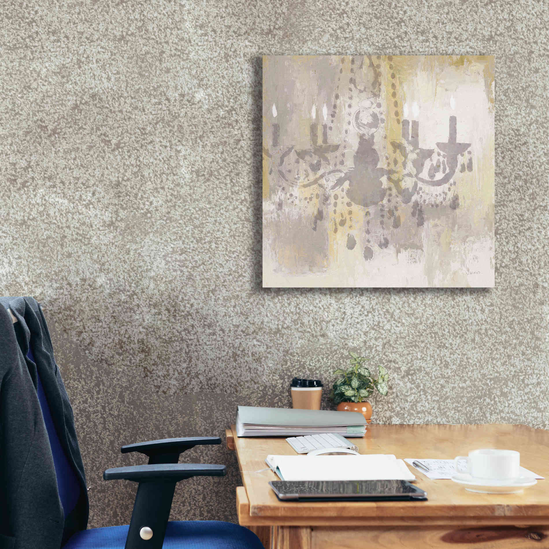 Epic Art 'Candelabra Gold I' by James Wiens, Canvas Wall Art,26 x 26