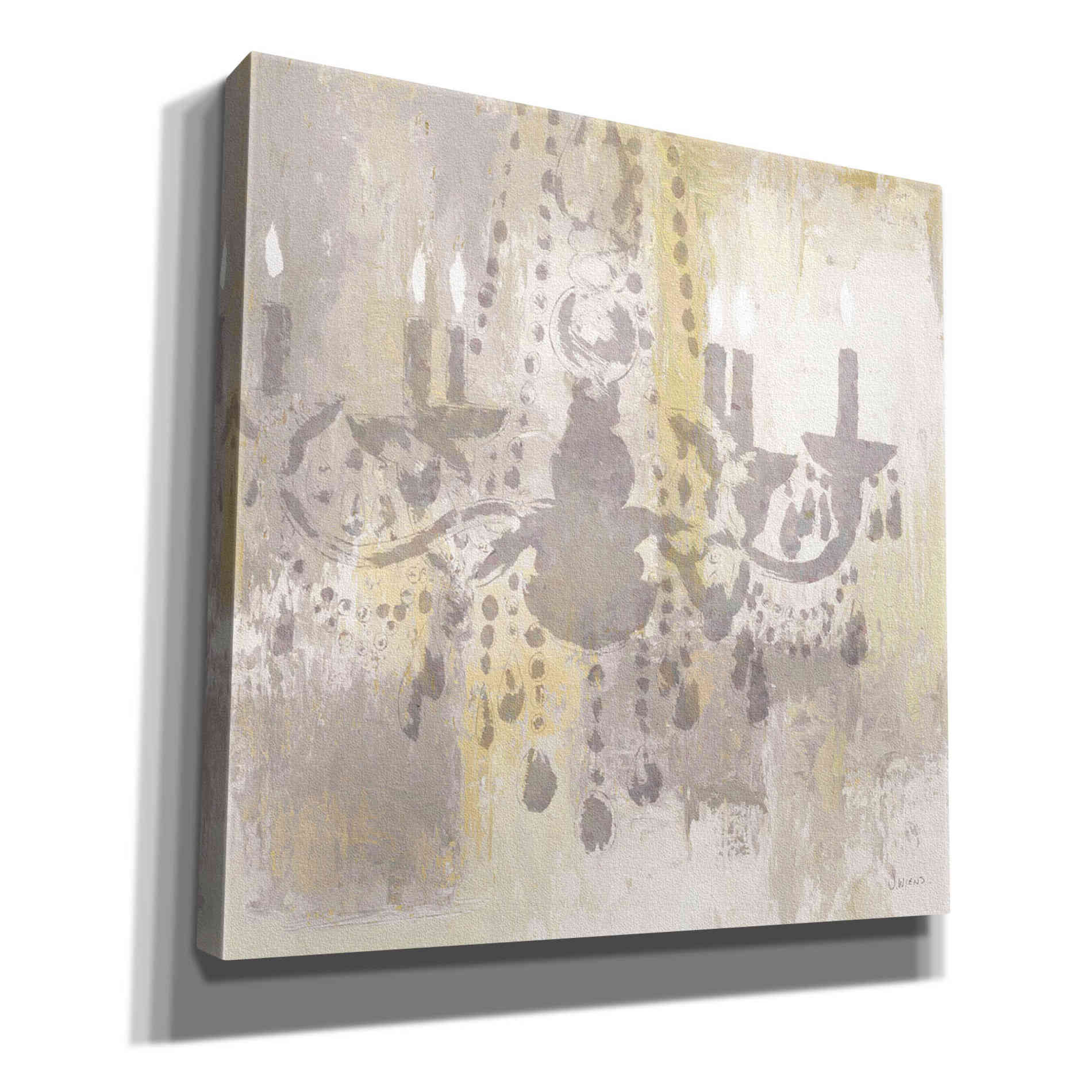Epic Art 'Candelabra Gold I' by James Wiens, Canvas Wall Art,12x12x1.1x0,18x18x1.1x0,26x26x1.74x0,37x37x1.74x0