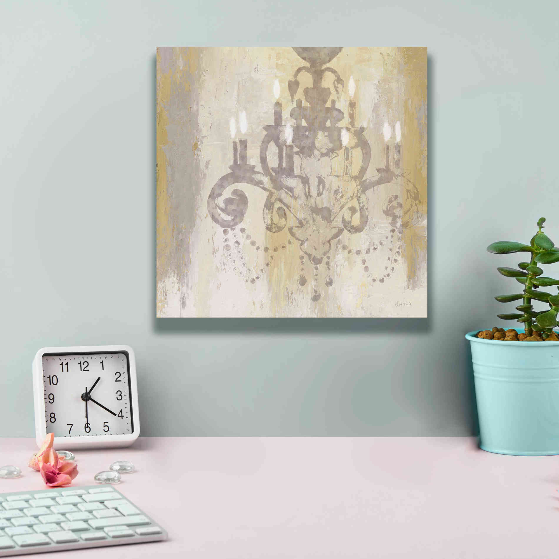 Epic Art 'Candelabra Gold II' by James Wiens, Canvas Wall Art,12 x 12