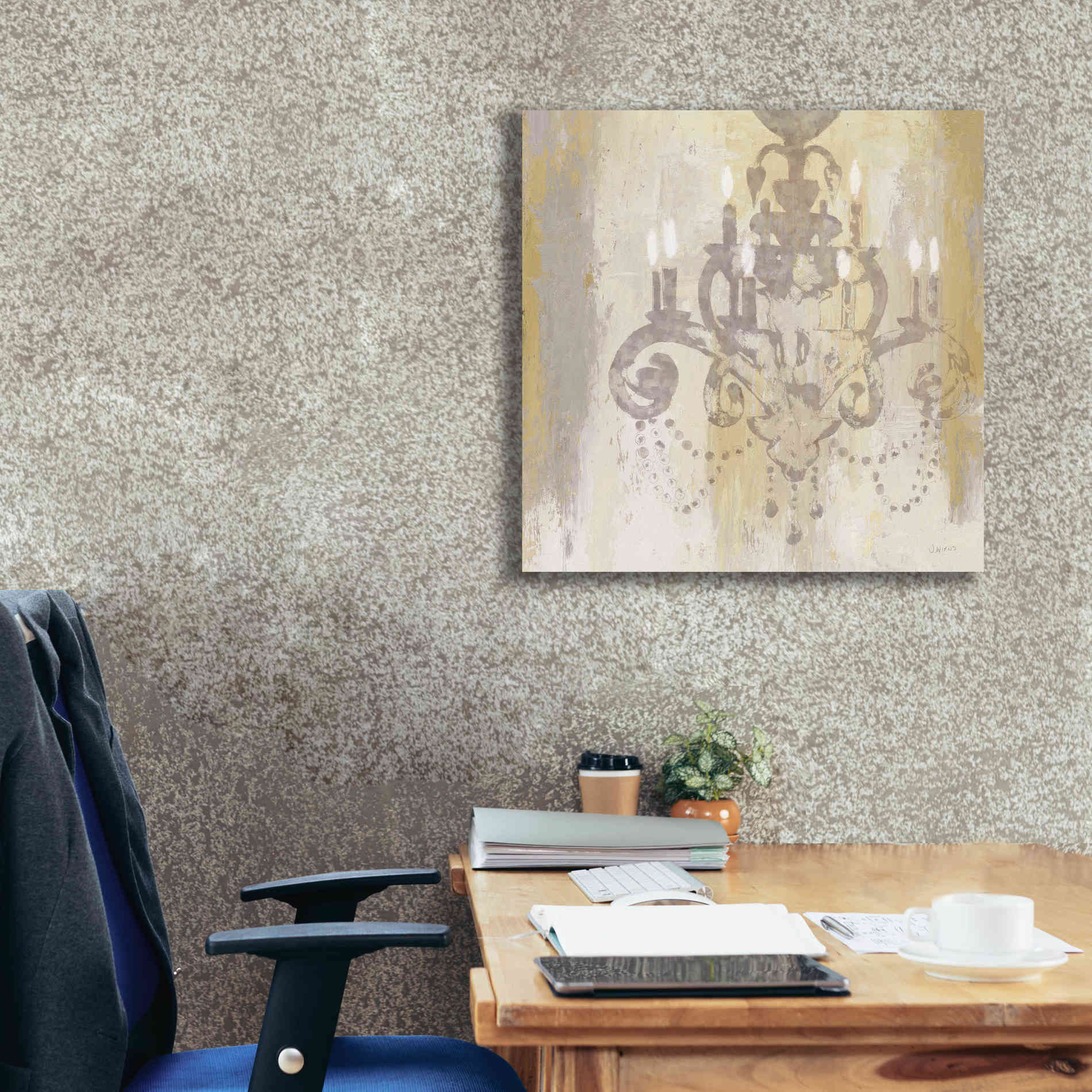 Epic Art 'Candelabra Gold II' by James Wiens, Canvas Wall Art,26 x 26