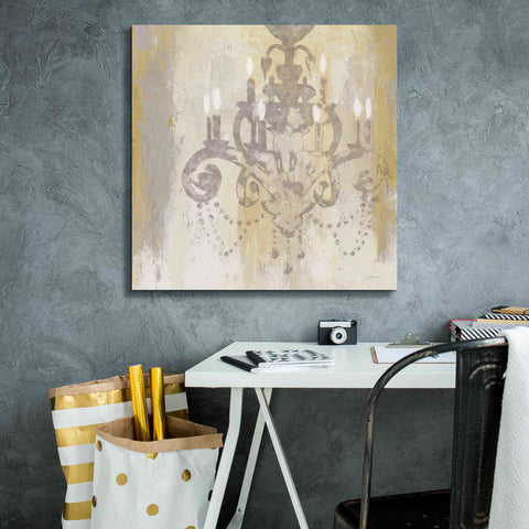 Image of Epic Art 'Candelabra Gold II' by James Wiens, Canvas Wall Art,26 x 26