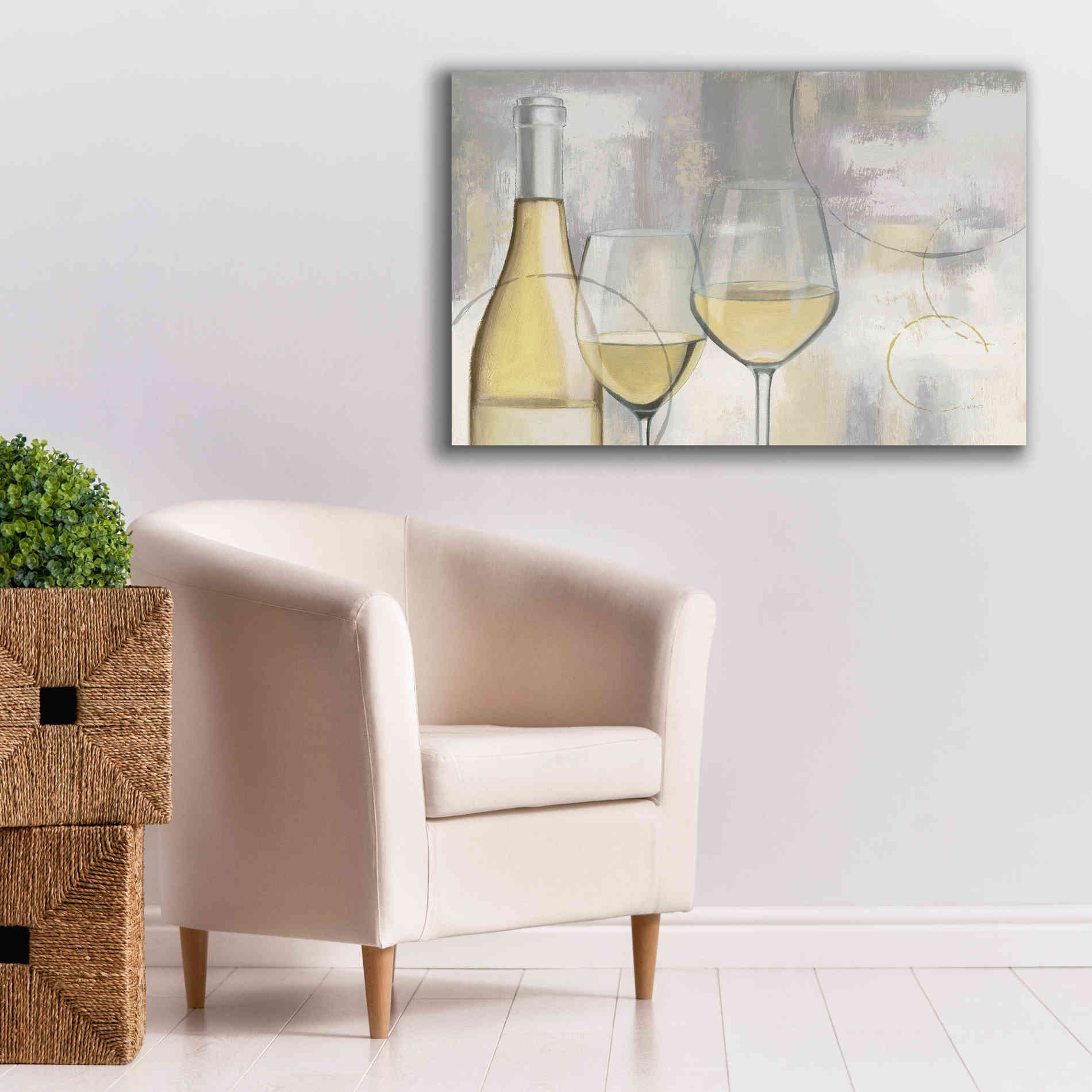 Epic Art 'Taste Appeal White I' by James Wiens, Canvas Wall Art,40 x 26