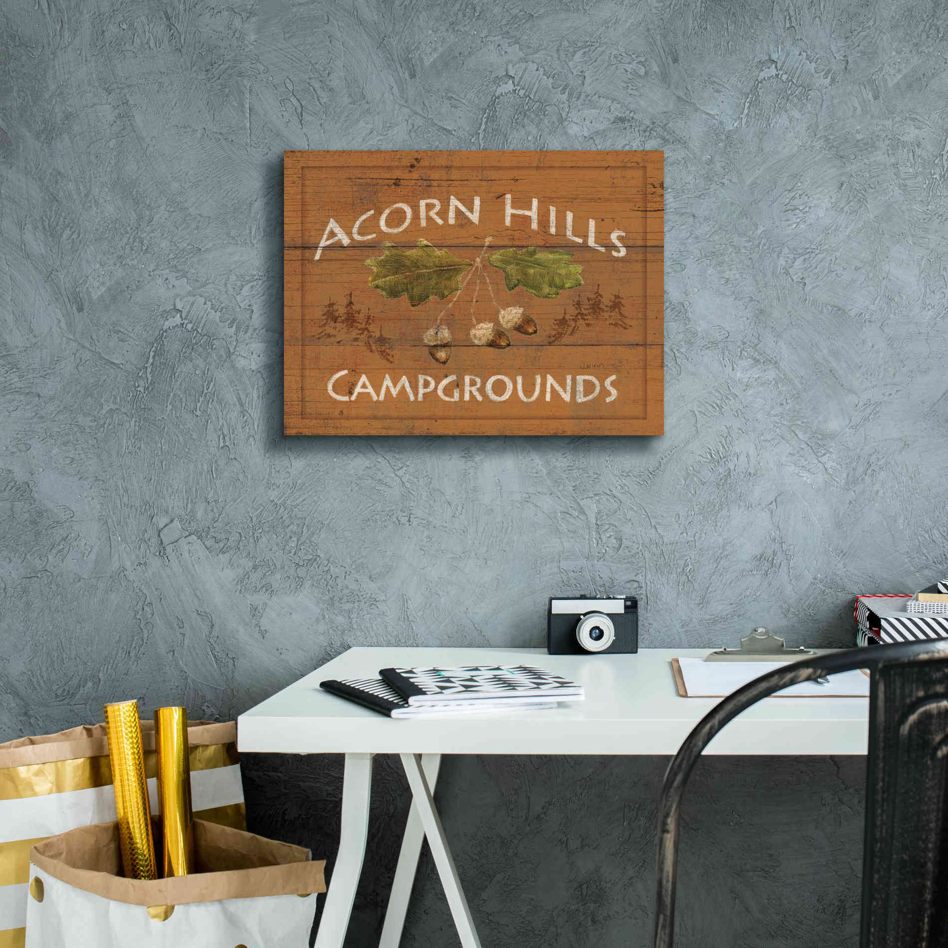 Epic Art 'Lodge Signs I' by James Wiens, Canvas Wall Art,16 x 12
