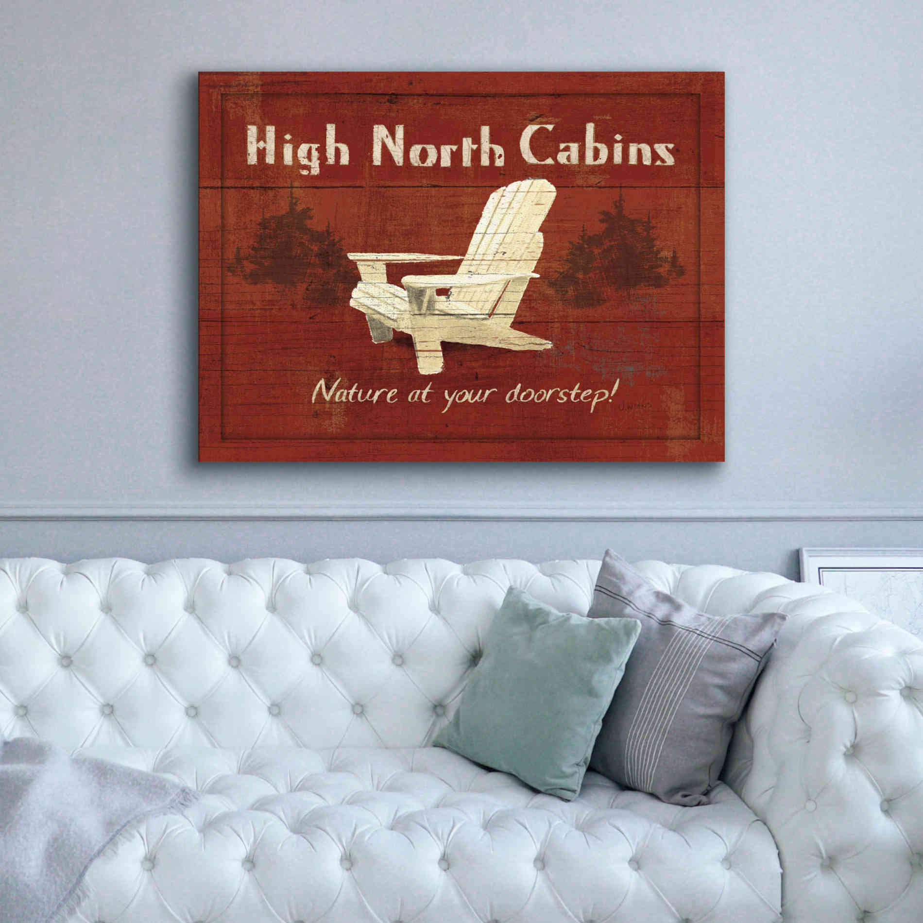 Epic Art 'Lodge Signs II' by James Wiens, Canvas Wall Art,54 x 40