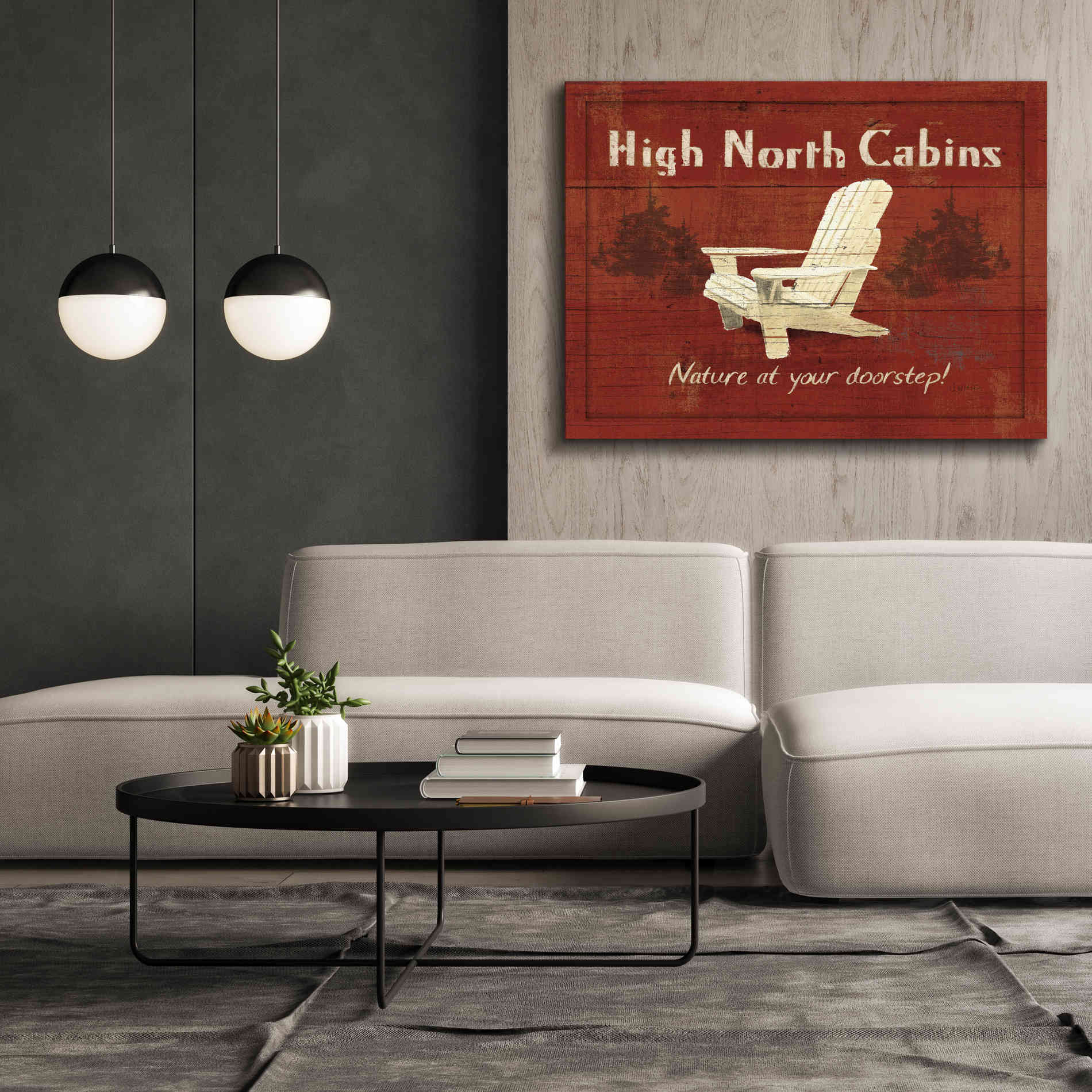 Epic Art 'Lodge Signs II' by James Wiens, Canvas Wall Art,54 x 40