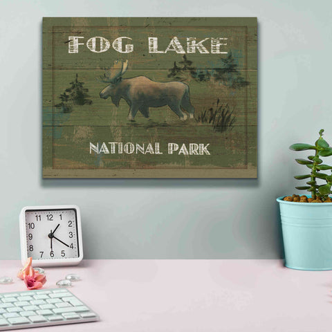 Image of Epic Art 'Lodge Signs VI' by James Wiens, Canvas Wall Art,16 x 12