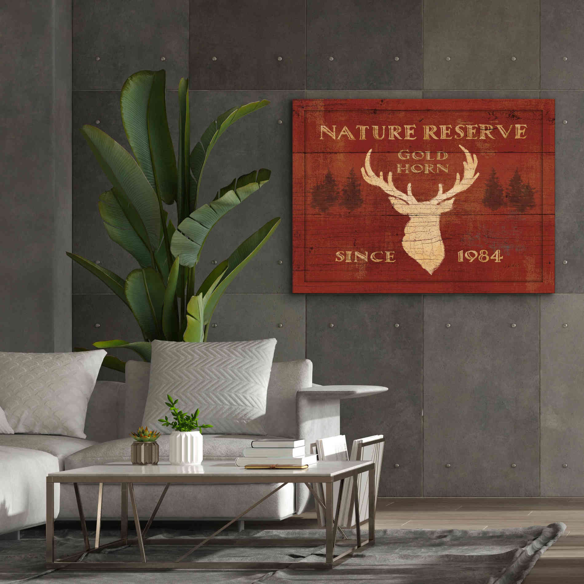 Epic Art 'Lodge Signs IX' by James Wiens, Canvas Wall Art,54 x 40