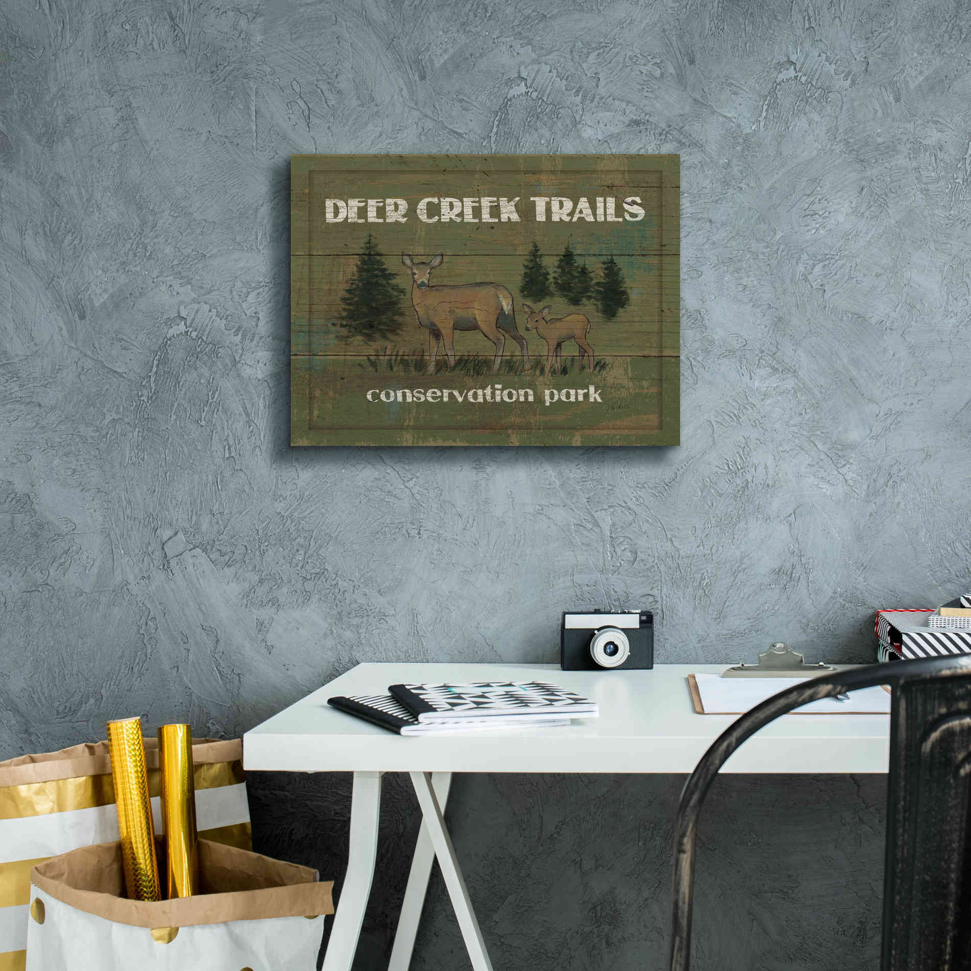 Epic Art 'Lodge Signs VIII' by James Wiens, Canvas Wall Art,16 x 12