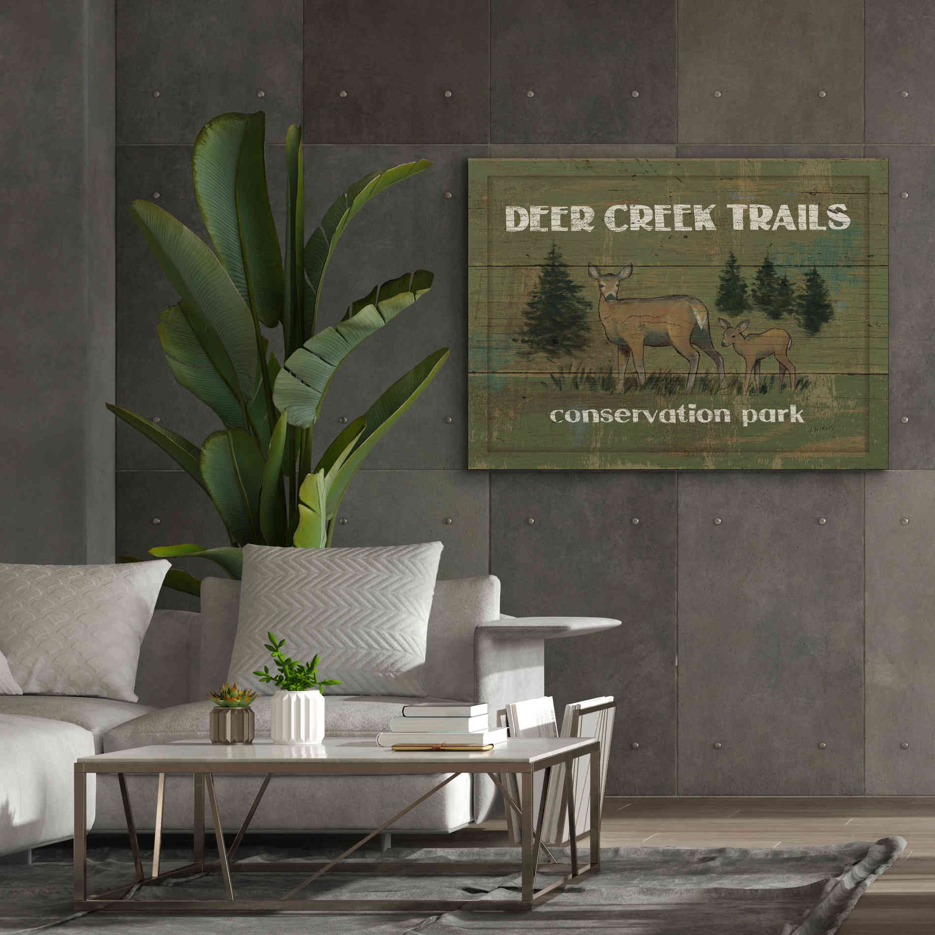 Epic Art 'Lodge Signs VIII' by James Wiens, Canvas Wall Art,54 x 40