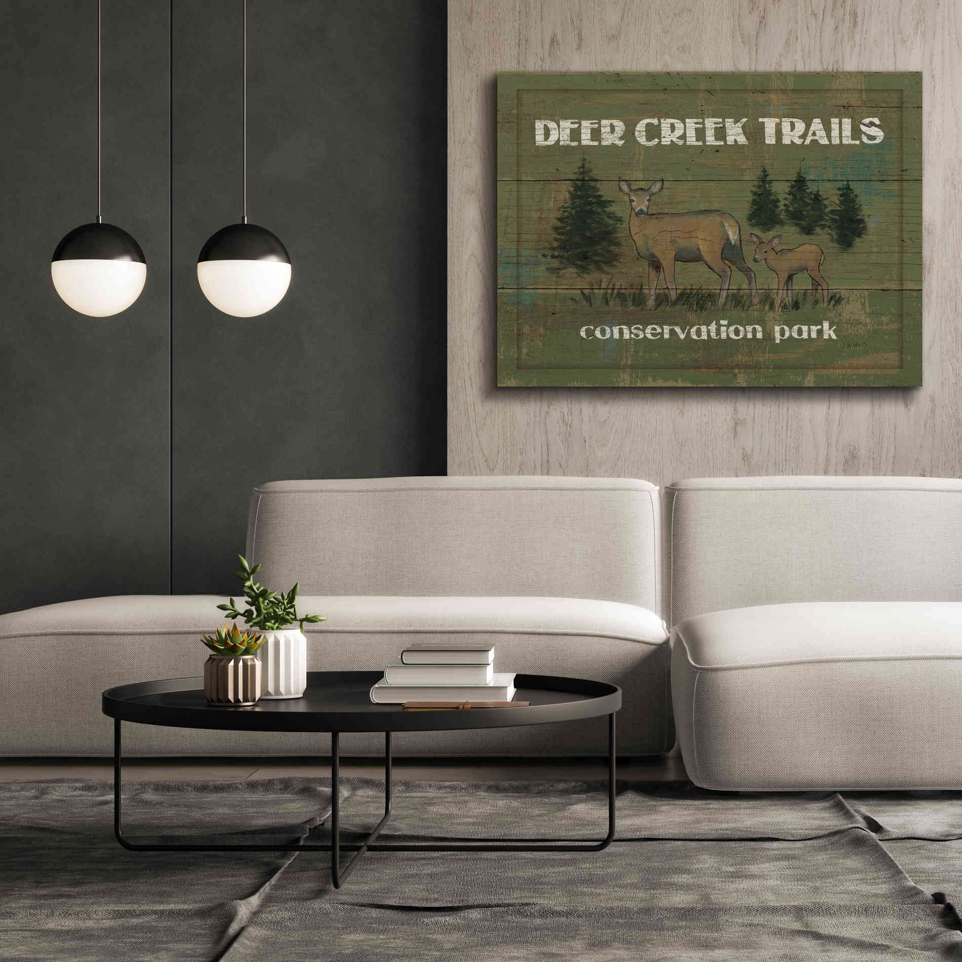 Epic Art 'Lodge Signs VIII' by James Wiens, Canvas Wall Art,54 x 40