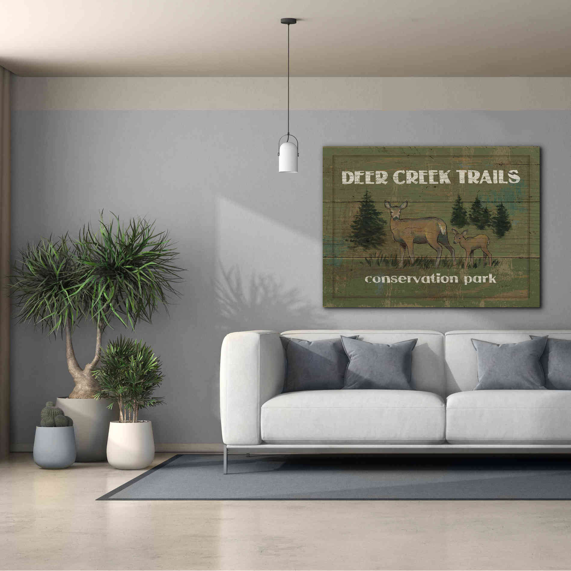 Epic Art 'Lodge Signs VIII' by James Wiens, Canvas Wall Art,54 x 40