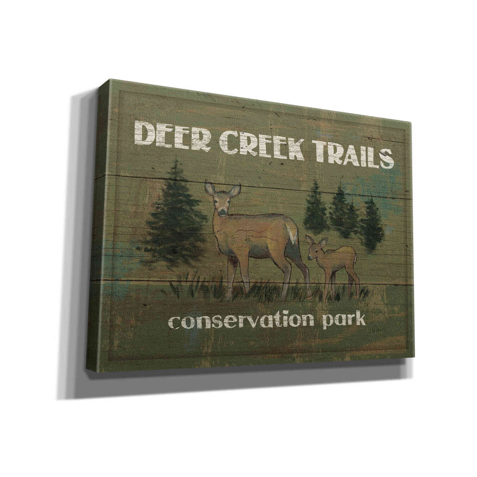 Epic Art 'Lodge Signs VIII' by James Wiens, Canvas Wall Art,16x12x1.1x0,24x20x1.1x0,30x26x1.74x0,54x40x1.74x0