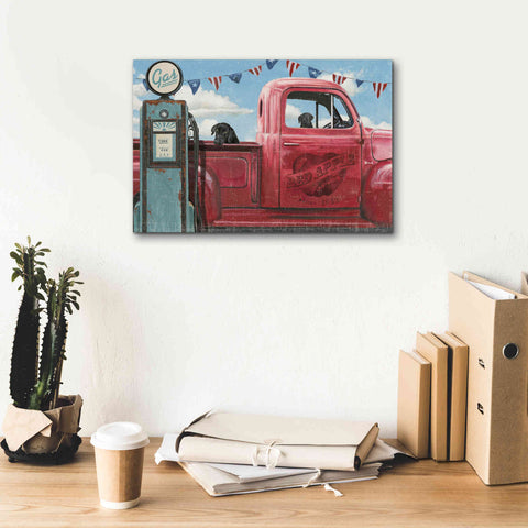 Image of Epic Art 'Lets Go for a Ride I' by James Wiens, Canvas Wall Art,18 x 12