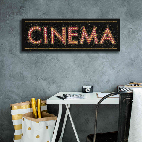 Image of Epic Art 'Cinema Marquee' by James Wiens, Canvas Wall Art,36 x 12