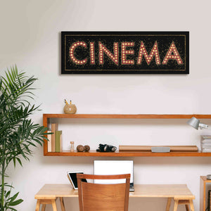 Epic Art 'Cinema Marquee' by James Wiens, Canvas Wall Art,36 x 12