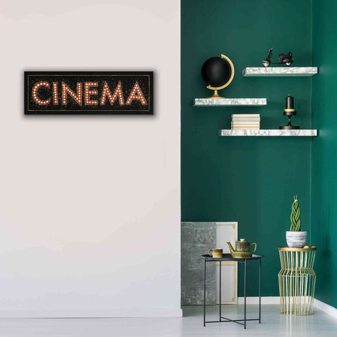 Image of Epic Art 'Cinema Marquee' by James Wiens, Canvas Wall Art,36 x 12