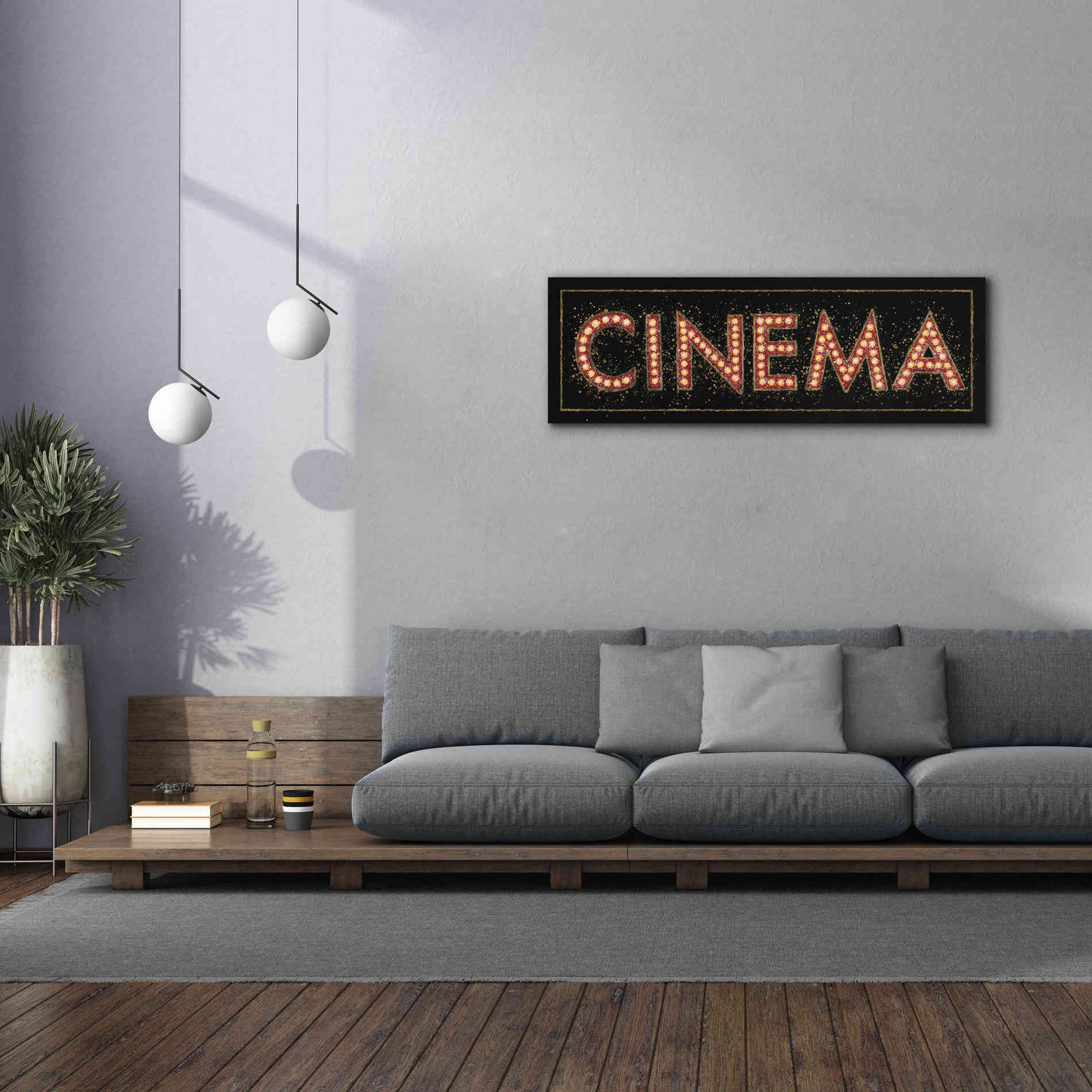 Epic Art 'Cinema Marquee' by James Wiens, Canvas Wall Art,60 x 20