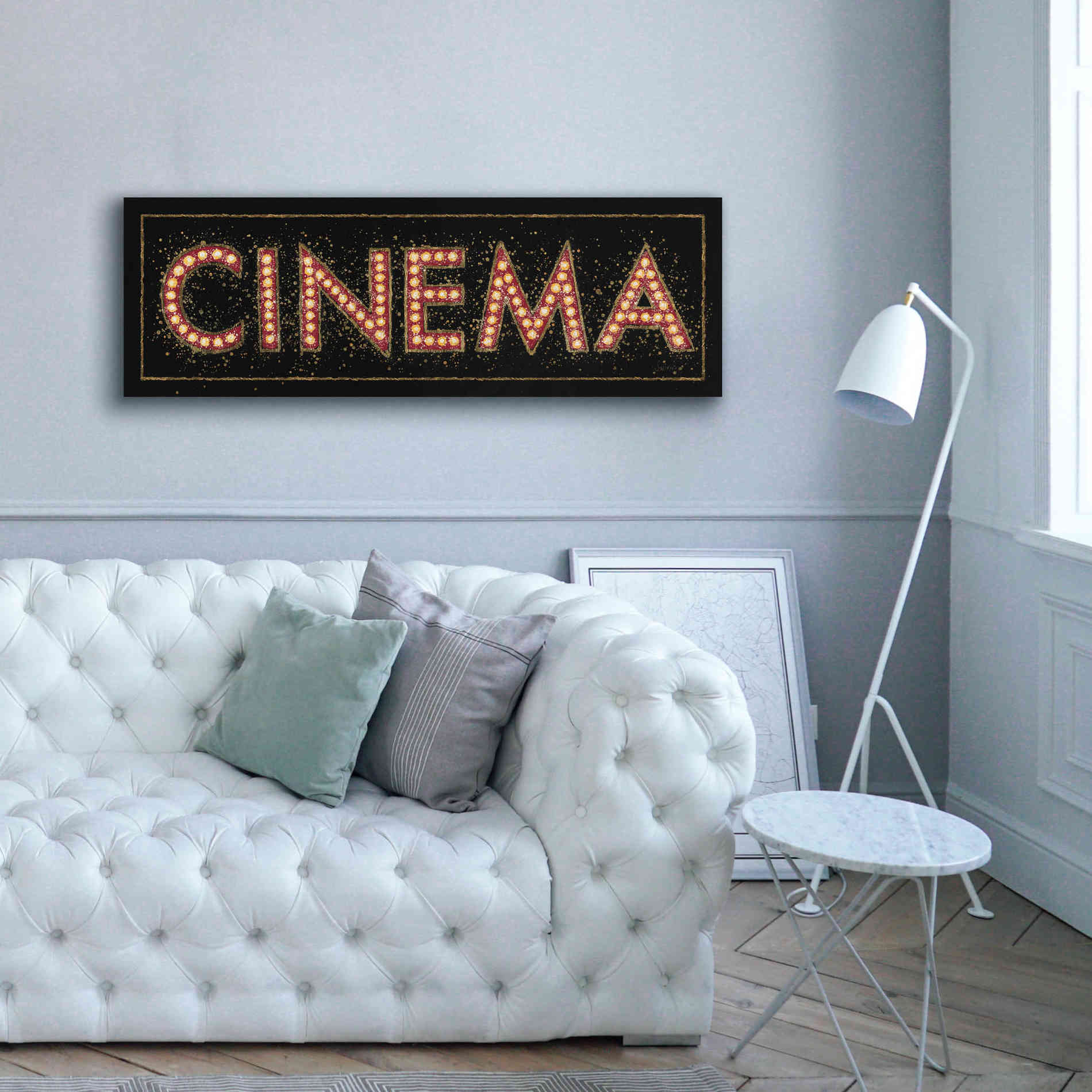 Epic Art 'Cinema Marquee' by James Wiens, Canvas Wall Art,60 x 20