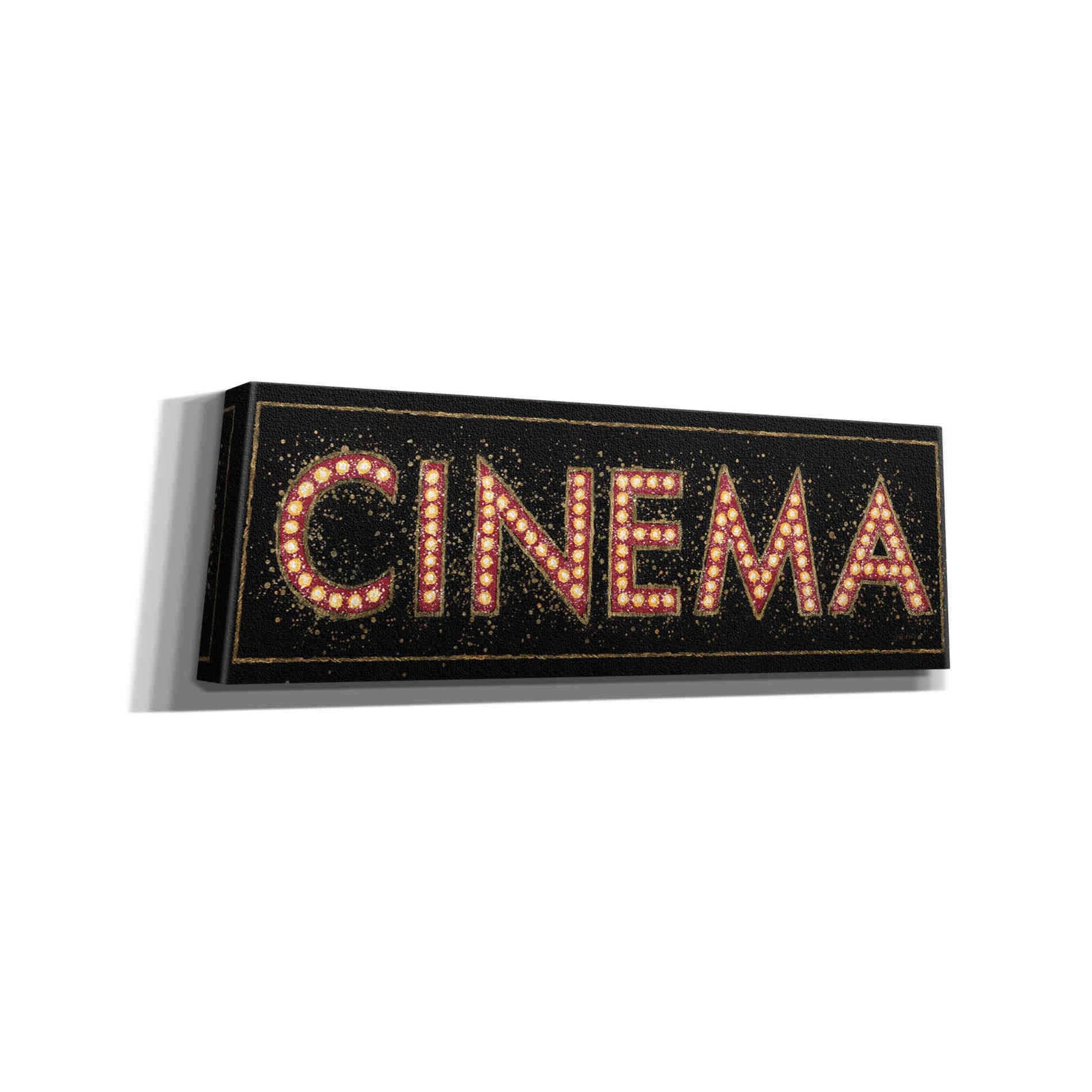Epic Art 'Cinema Marquee' by James Wiens, Canvas Wall Art,36x12x1.74x0,60x20x1.74x0