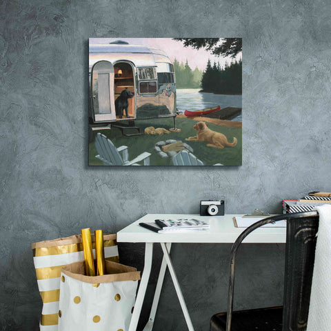 Image of Epic Art 'Canine Camp' by James Wiens, Canvas Wall Art,24 x 20