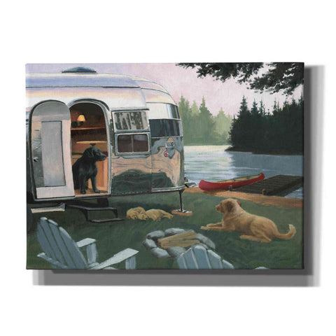 Image of Epic Art 'Canine Camp' by James Wiens, Canvas Wall Art,16x12x1.1x0,24x20x1.1x0,30x26x1.74x0,54x40x1.74x0