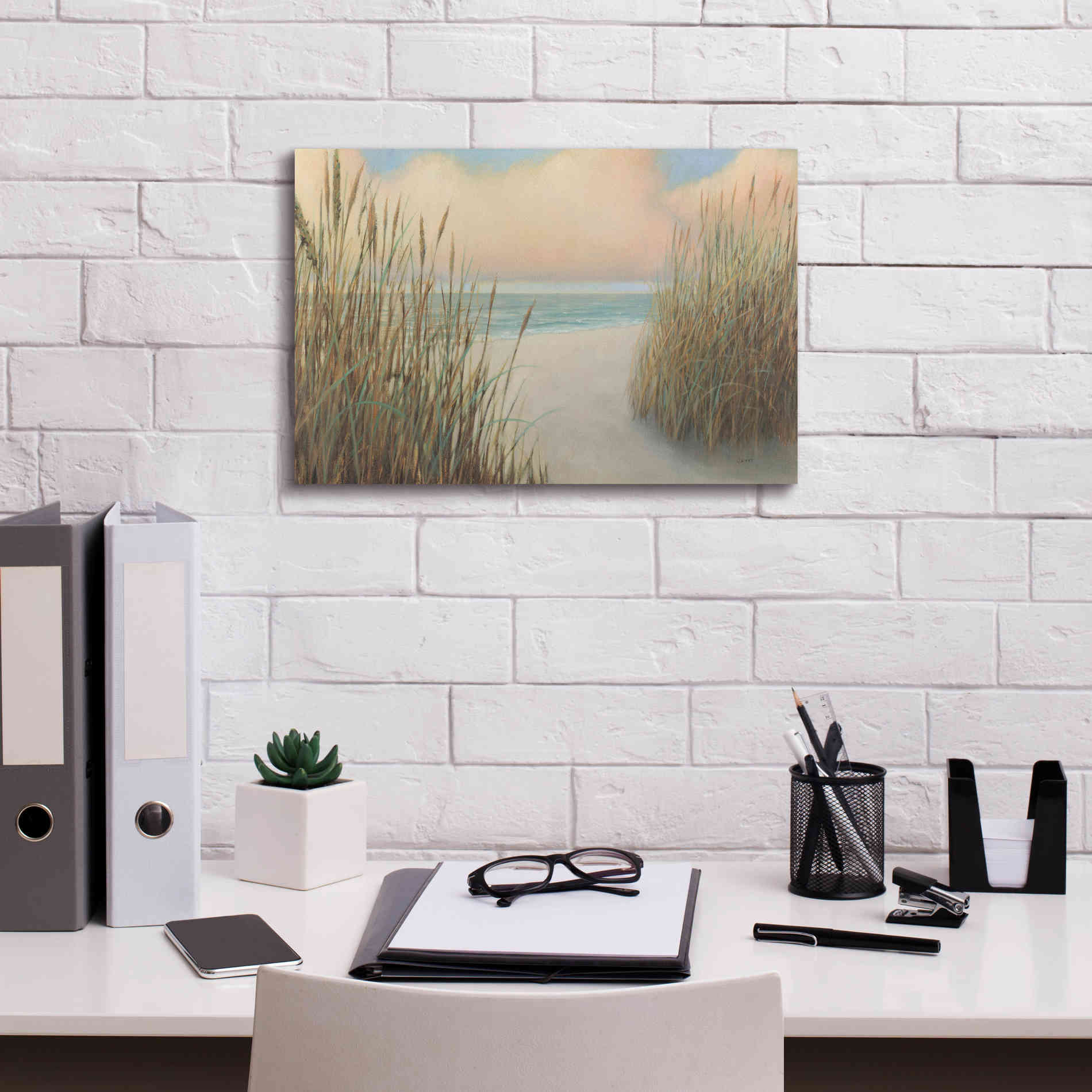 Epic Art 'Beach Trail I' by James Wiens, Canvas Wall Art,18 x 12