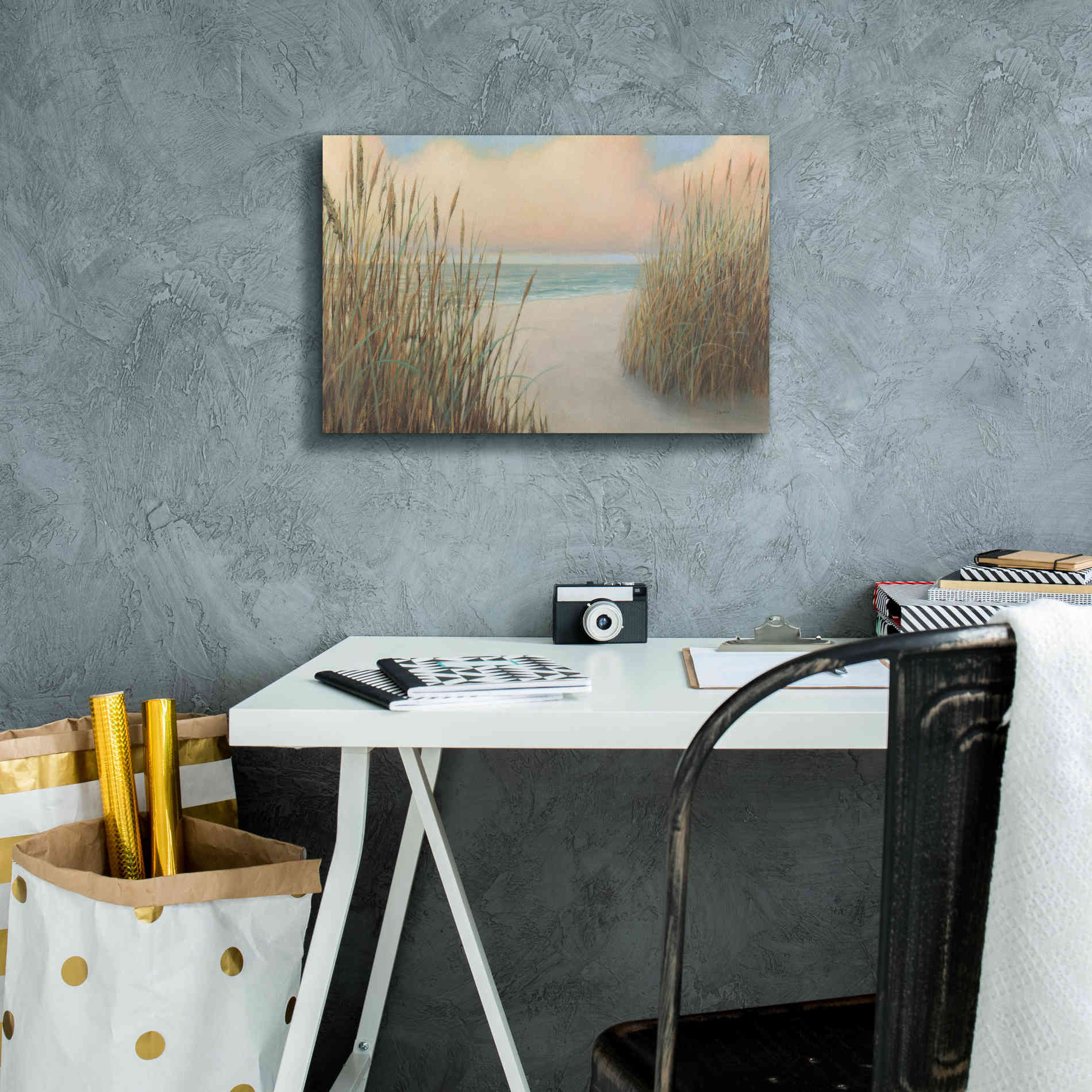 Epic Art 'Beach Trail I' by James Wiens, Canvas Wall Art,18 x 12