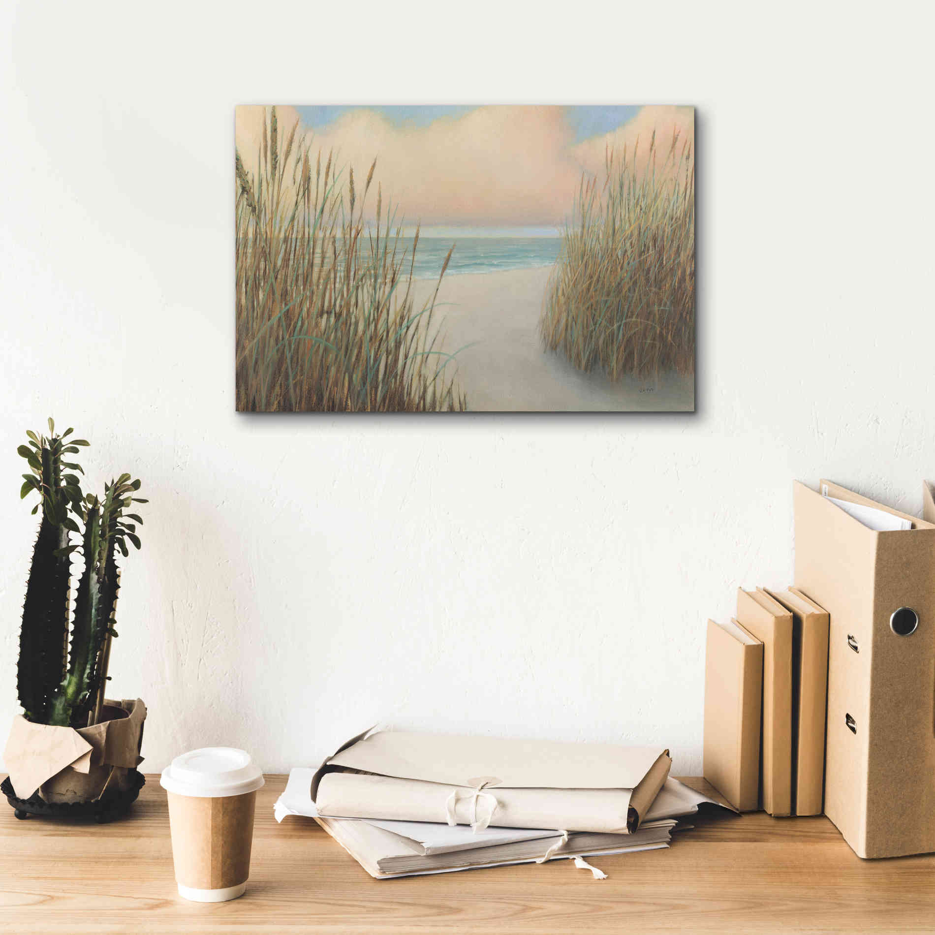 Epic Art 'Beach Trail I' by James Wiens, Canvas Wall Art,18 x 12