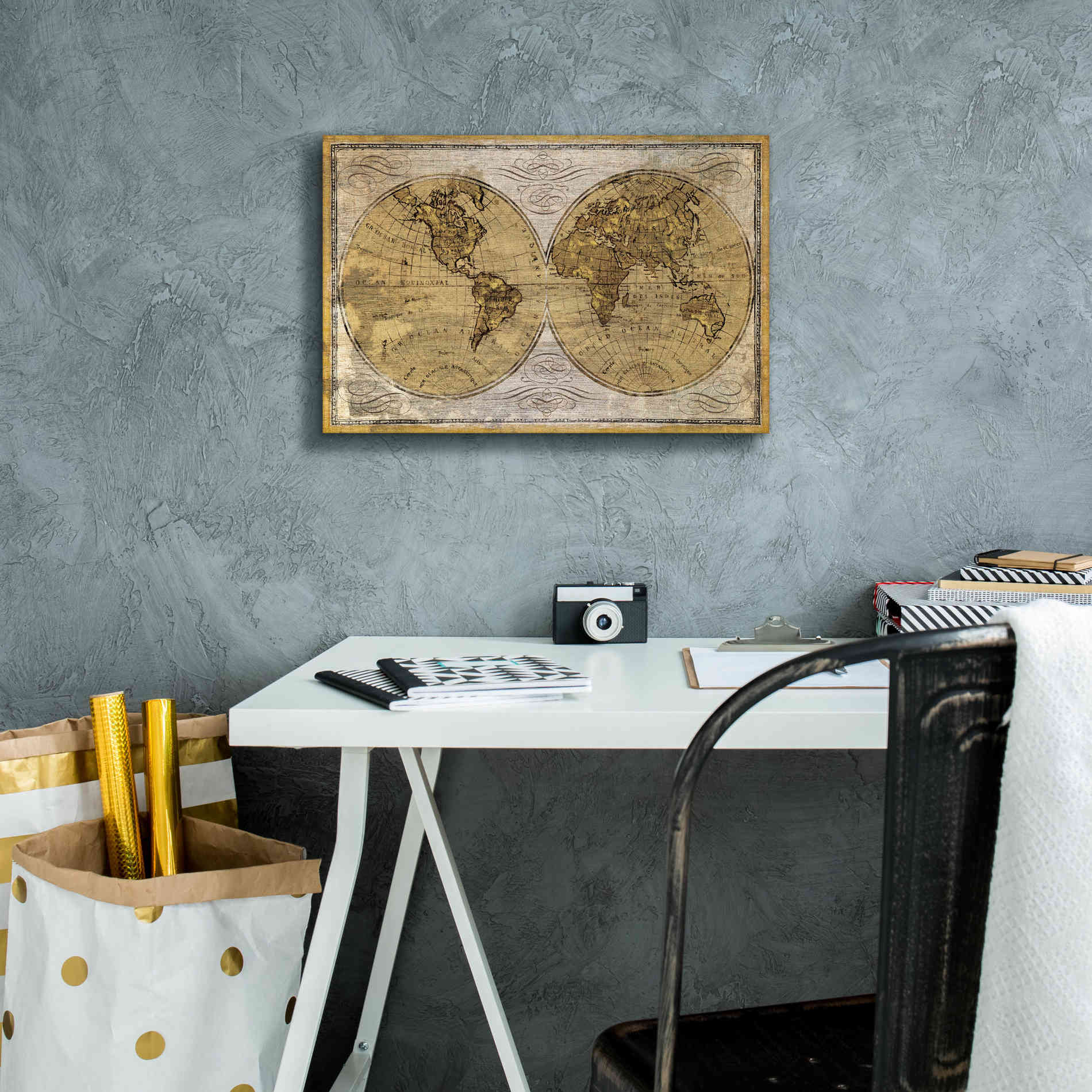 Epic Art 'Worldwide I' by James Wiens, Canvas Wall Art,18 x 12