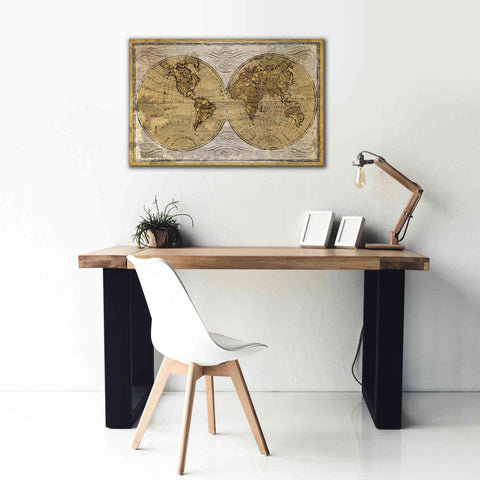 Image of Epic Art 'Worldwide I' by James Wiens, Canvas Wall Art,40 x 26
