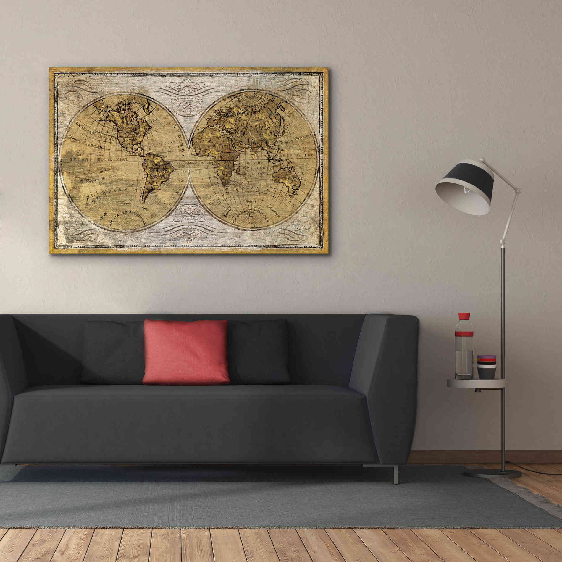 Epic Art 'Worldwide I' by James Wiens, Canvas Wall Art,60 x 40