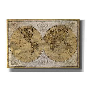 Epic Art 'Worldwide I' by James Wiens, Canvas Wall Art,18x12x1.1x0,26x18x1.1x0,40x26x1.74x0,60x40x1.74x0