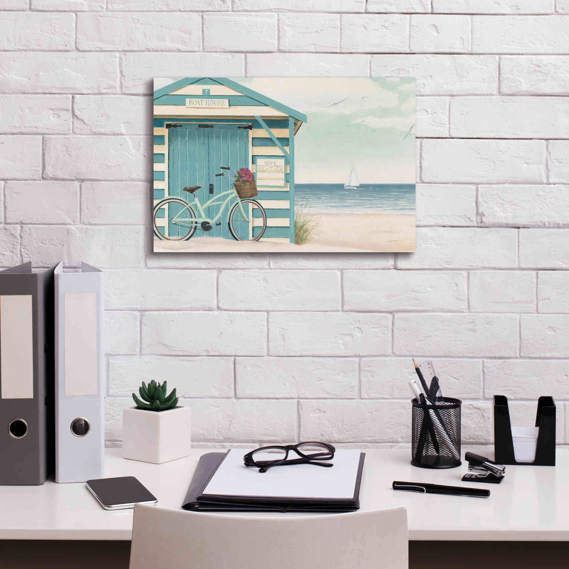 Epic Art 'Beach Cruiser I' by James Wiens, Canvas Wall Art,18 x 12