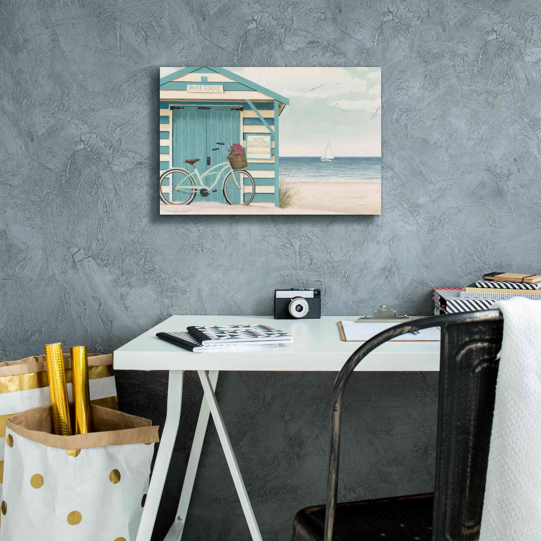 Epic Art 'Beach Cruiser I' by James Wiens, Canvas Wall Art,18 x 12