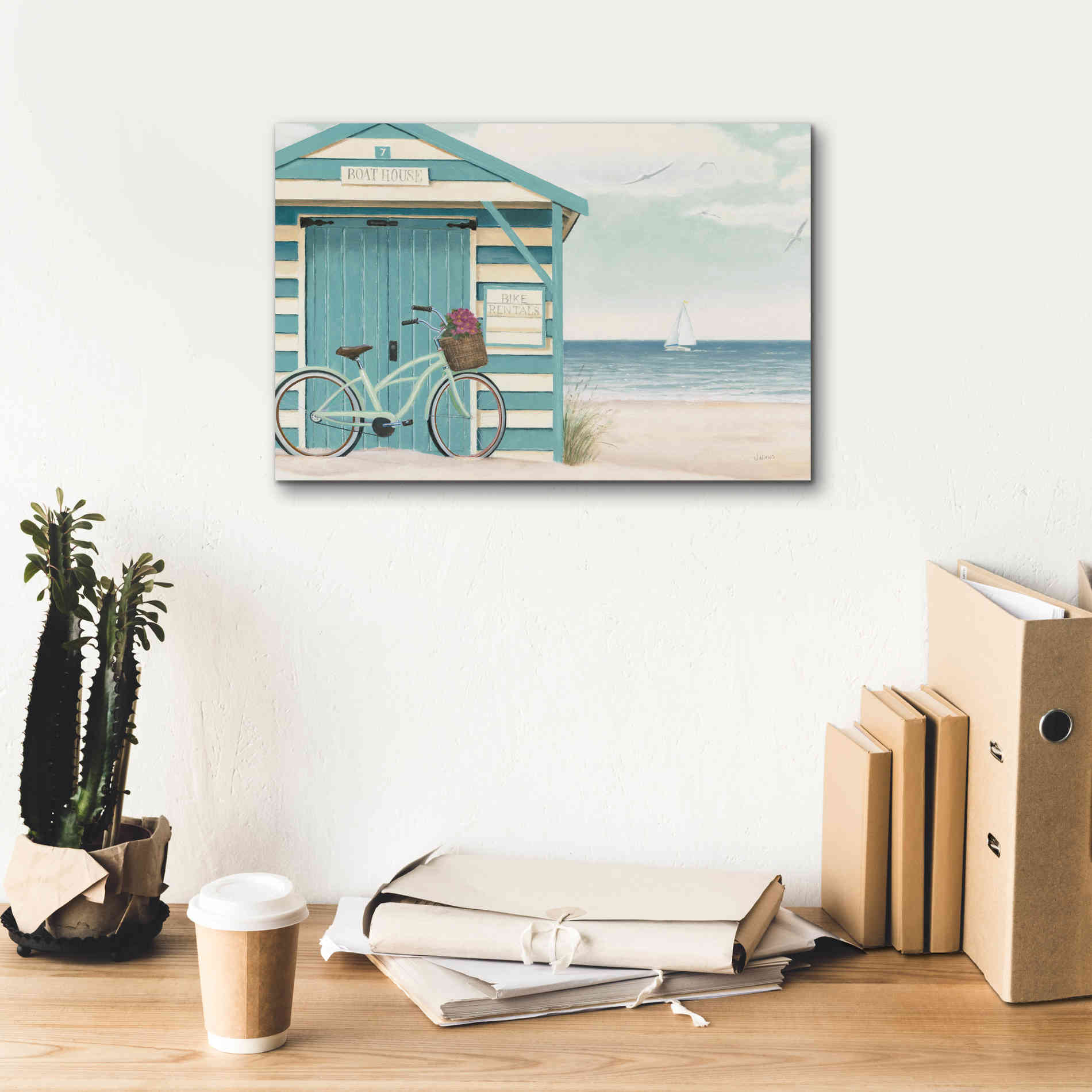 Epic Art 'Beach Cruiser I' by James Wiens, Canvas Wall Art,18 x 12