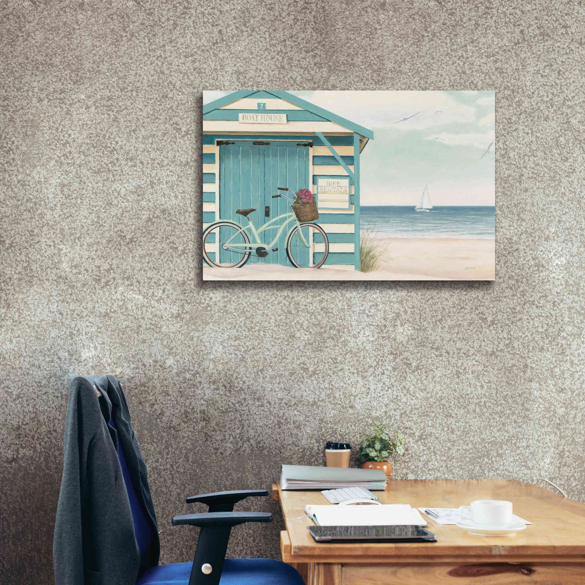 Epic Art 'Beach Cruiser I' by James Wiens, Canvas Wall Art,40 x 26