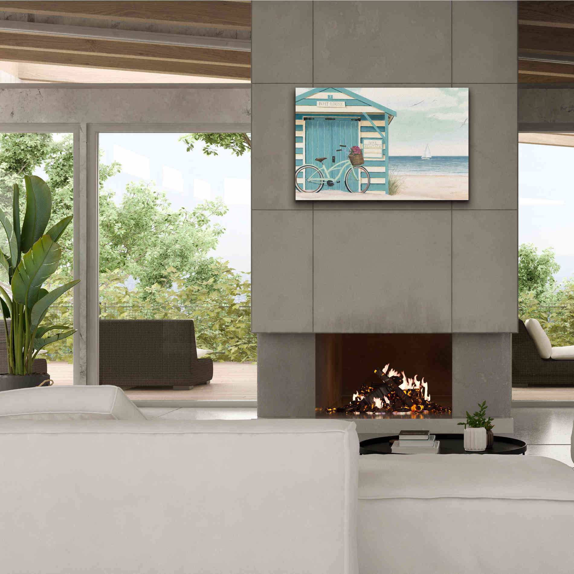 Epic Art 'Beach Cruiser I' by James Wiens, Canvas Wall Art,40 x 26