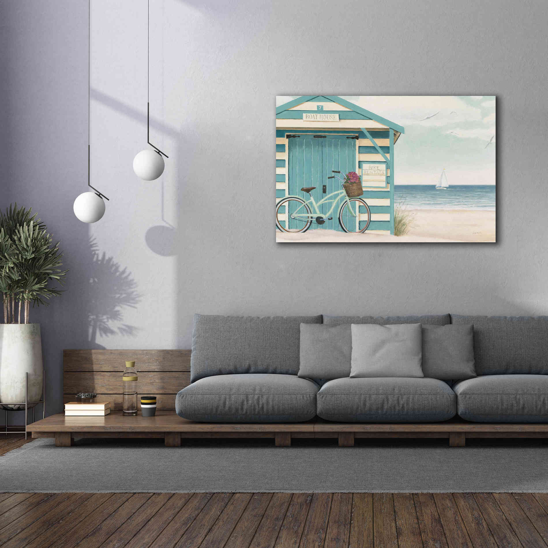 Epic Art 'Beach Cruiser I' by James Wiens, Canvas Wall Art,60 x 40